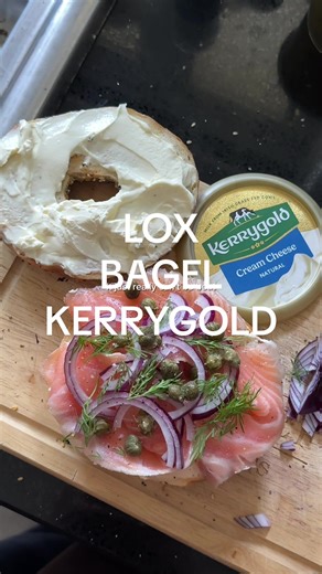 CREAM CHEESE IS HEREEEEEEEE!!!! U guys already know me and my love affair with @Kerrygold UK salted butter, but this has taken the obsession to the next level. I never felt like the soft cheese they sell in the UK compares to some classic, thick, creamy, tangy, salty cream cheese- and kerrygold has knocked it OUT the park. Of course i had to make a classic lox bagel with the ingredients they so kindly sent over- so please excuse me while I enjoy a taste of home!! #lailaspantry #chef #kerrygold #