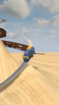 Extreme Train Loop in the Sky! #shortvideo #train #trainadventure #automobile #shortvideo