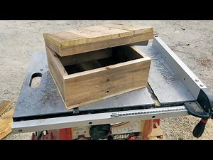 Building a wooden box from pallet