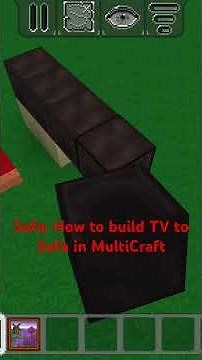 Sofa: How to build TV to Sofa in MultiCraft? #sofa #tv #Shorts #watch #screentime