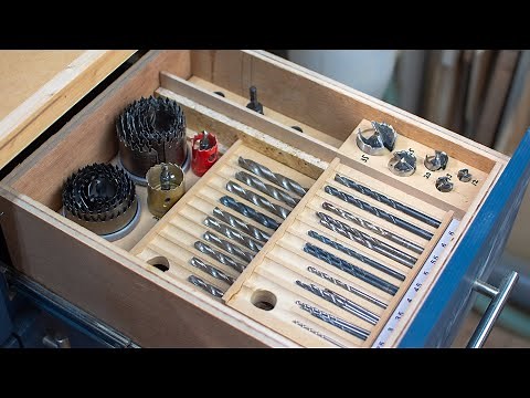 【DIY】増えていくドリルの整理整頓どうしてますか！？自分史上最強で効率の良いボール盤用のドリル収納を考えてみた。／Organize the drill