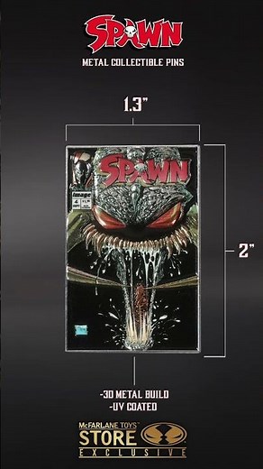 SPAWN Metal Collectible Pins Available Now Exclusively at McFarlane Toys Store