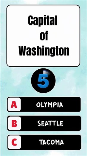 US States & Capitals Quiz 🇺🇸 | Can You Score 5/5? #shorts #quiz