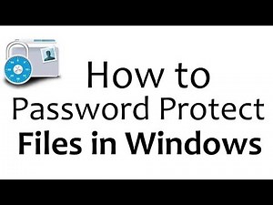 How to Password Protect a folder in Windows AES-256 Encryption