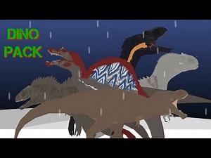 Jurassic Park Christmas Special || dinosaur animation || stick nodes🦖 || pack download link