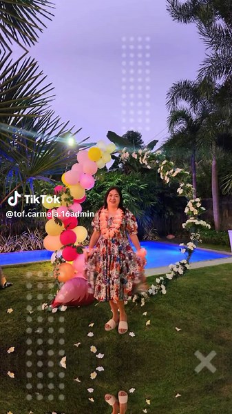 Hawaiian Costume Christmas Party 2024.🎊🎄#carmela16 #tof #fypシ