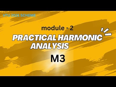 Practical harmonic analysis problems | vtu m3 module 2 problems | 21MAT31