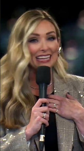 Kadee Coffman called the Round 1 Tie Down Roping Winner!