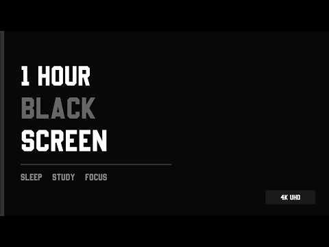Black Screen 1 Hour: Sleep, Study, & Focus in Silence