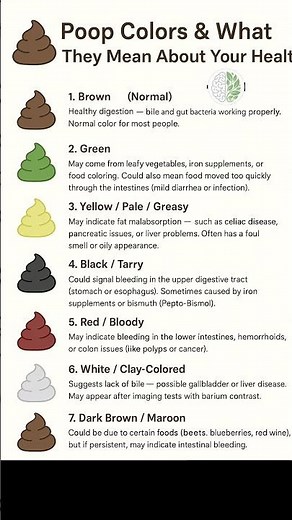 Poop colors