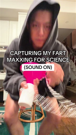 This is our attempt to capture and preserve our farts from our Fart Maxxing Experiment (Christmas Version). Follow for part 3 where we’ll test how successfully they preserved in our containers. #fartmaxxing