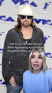 15K views · 20 reactions | Tish Cyrus sparked speculation of family tension after fans noticed she appeared to unfollow her daughter Miley on Instagram ⁠ #whatstrending | What's Trending | Facebook