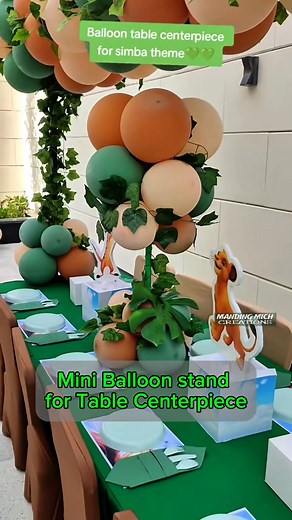15K views · 145 reactions | Balloon table centerpiece! Simba theme! #simba #balloonsartist #everyonefollowers #fypviralシ #balloonideas | Manding Mich Creations | Facebook