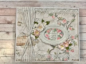 Large Album tutorial Part 3 Stamperia House of Roses Shellie Geigle JS Hobbies and Crafts