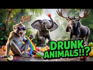 Funny Facts Documentary - The Wildest Drunk Animals Caught in Nature