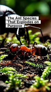Exploding Ants Are Real?! 🐜💥 #facts #animalfacts