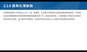 2.2.6 跟踪处理缺陷