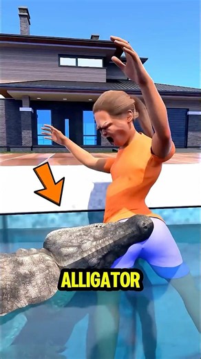 Eye Contact Saves Your Life From Alligators 🐊 #shorts #survival #wildlife