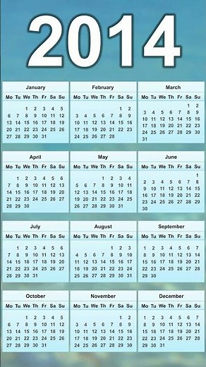 2014 Calendar