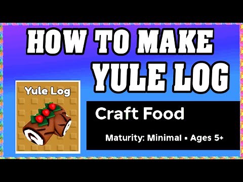 How To Make YULE LOG in CRAFT FOOD ROBLOX [Unlock New Recipe] [walkthrough]