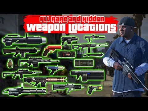 GTA 5 - All Secret and Rare Weapon Locations (Rail Gun, Up-n Atomizer & more)