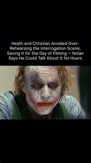 EntertainWave on Instagram: "The Dark Knight interrogation scene between Batman and the Joker is Christopher Nolan’s favorite scene from The Dark Knight and he could talk about it for hours. Nolan said “We had rehearsed the scene a tiny bit. We had just ripped through it a couple of times in preproduction just to get some slight feel of how it was going to work. Neither of them wanted to go too far with it in rehearsal. They wanted to save it all. We were all pretty excited to get on with a big 