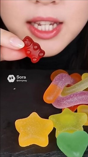 ASMR Gummy Candy Eating Sounds 🍬 | Extreme Crunchy & Chewy Mouth Sounds | Colorful Candy Mukbang