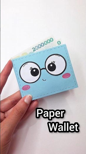 How to make an easy paper Wallet ✨️Cute DIY Craft❤️