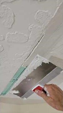 Ceiling Crack Repair On A Textured Ceiling!