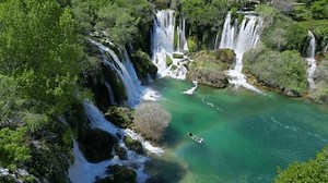 Aerial View Kravica Waterfall Bosnia Herzegovina Stock Footage Video (100% Royalty-free) 3429602585 | Shutterstock