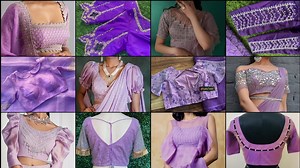 11 reactions | Purple color blouse designs new model blouse design blouse back neck design latest blouse design | Beautiful Trends | Facebook