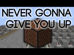 Rick Astley - Never Gonna Give You Up in Minecraft Noteblocks