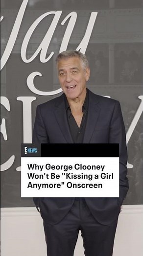 George Clooney reveals why he's saying goodnight and goodbye to kissing onscreen.