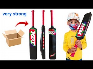 Cricket bat || How to make cricket bat || cardboard cricket bat making