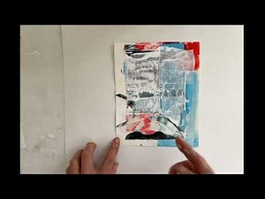 How to add strength to abstract mixed media collage art