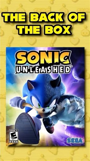 Looking at the Back of Sonic Unleashed's Box Art