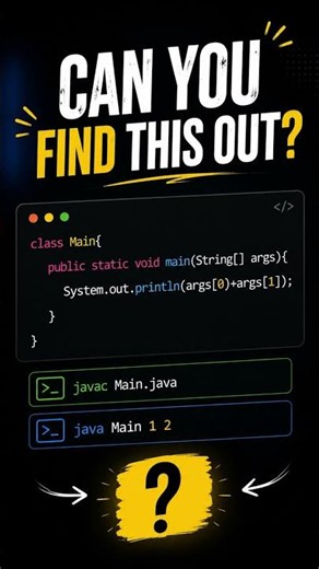 🤯 Can You Predict the Output? | Java Command Line Arguments Challenge ☕