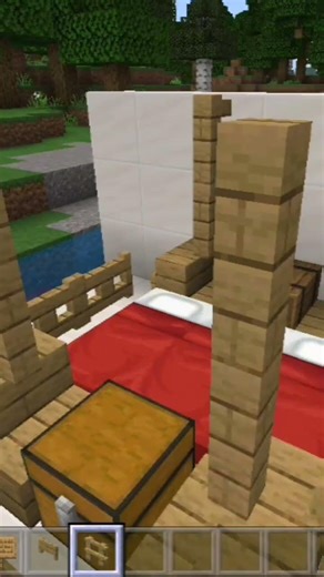 Minecraft Modern Bed #minecraft #shorts