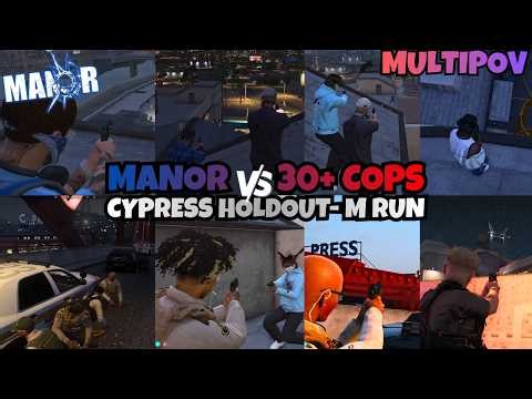 Manor Smoke 30+ PD - Holdout Over M3TH Run & Cops Negotiate | MULTIPOV -21 POVS | NOPIXEL 4.0 GTA RP