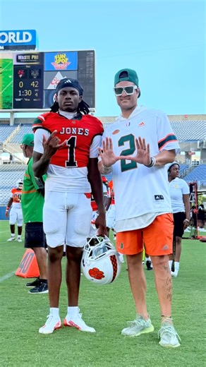Baylin Trujillo QB Training on Instagram: "Last 1st game for 4⭐️ 2026 @CanesFootball QB Trainee COMMIT: @__dc1__ at @jones_hs_football, accounting for nearly 400 yards of offense & a beautiful 65 yard Touchdown (All in 1 Half of play) in a 42-0 BLOWOUT WIN over 7A Powerhouse, Sanford Seminole  #BTruQBTraining  | #GoCanes "