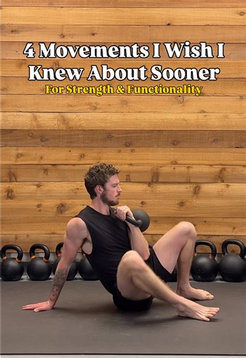 Wish I knew about these sooner! 🙏 Because before kettlebells, I didn’t do any of these exercises. It wasn’t because I couldn’t do them with other equipment, but more the fact that kettlebells don’t lend themselves well to the traditional bro splits I used to follow. So I started experimenting and to this day it hasn’t stopped. Now I’m wondering what other movements I haven’t discovered yet. #kettlebell #strength #functionaltraining