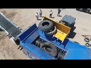 Shredding Tyres - Recycling tires TEUTON Z 55 – Trituración de llantas - Reciclaje de neumáticos