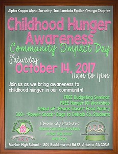 Lambda Epsilon Omega Works to Bring Awareness to Childhood Hunger