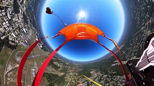 Skydiver Double Parachute Malfunction