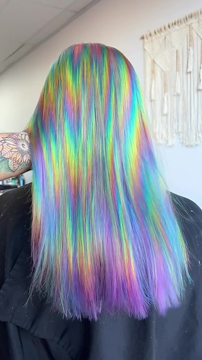 Prism Holographic Hair Color Transformation