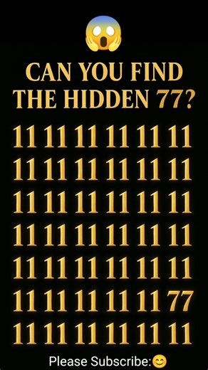 Only Legends Can Find the Hidden 77! 👀 | Puzzle Challenge 🔥