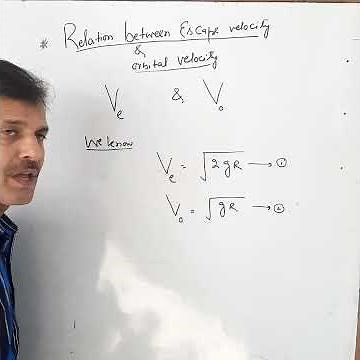Relation between escape velocity and orbital velocity || 11th Physics || U6 || ch8
