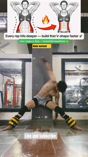 Build Your V-Shape Faster With This Core Exercise 🤯 #shorts #workout #fitness