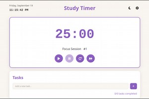 Digital Study Clock – Focus & Productivity Timer