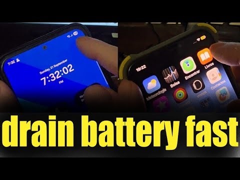 How to drain battery fast on iphone | How to drain battery fast on android